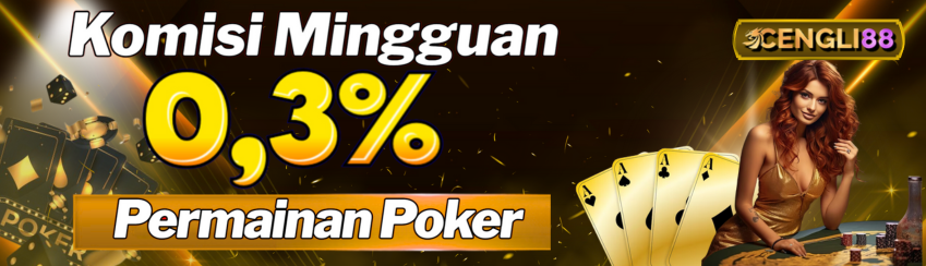 Komisi Mingguan Bonus Turnover 0.3% POKER